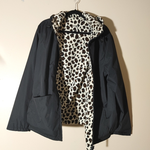 Reversible leopard rain jacket - Picture 2 of 4